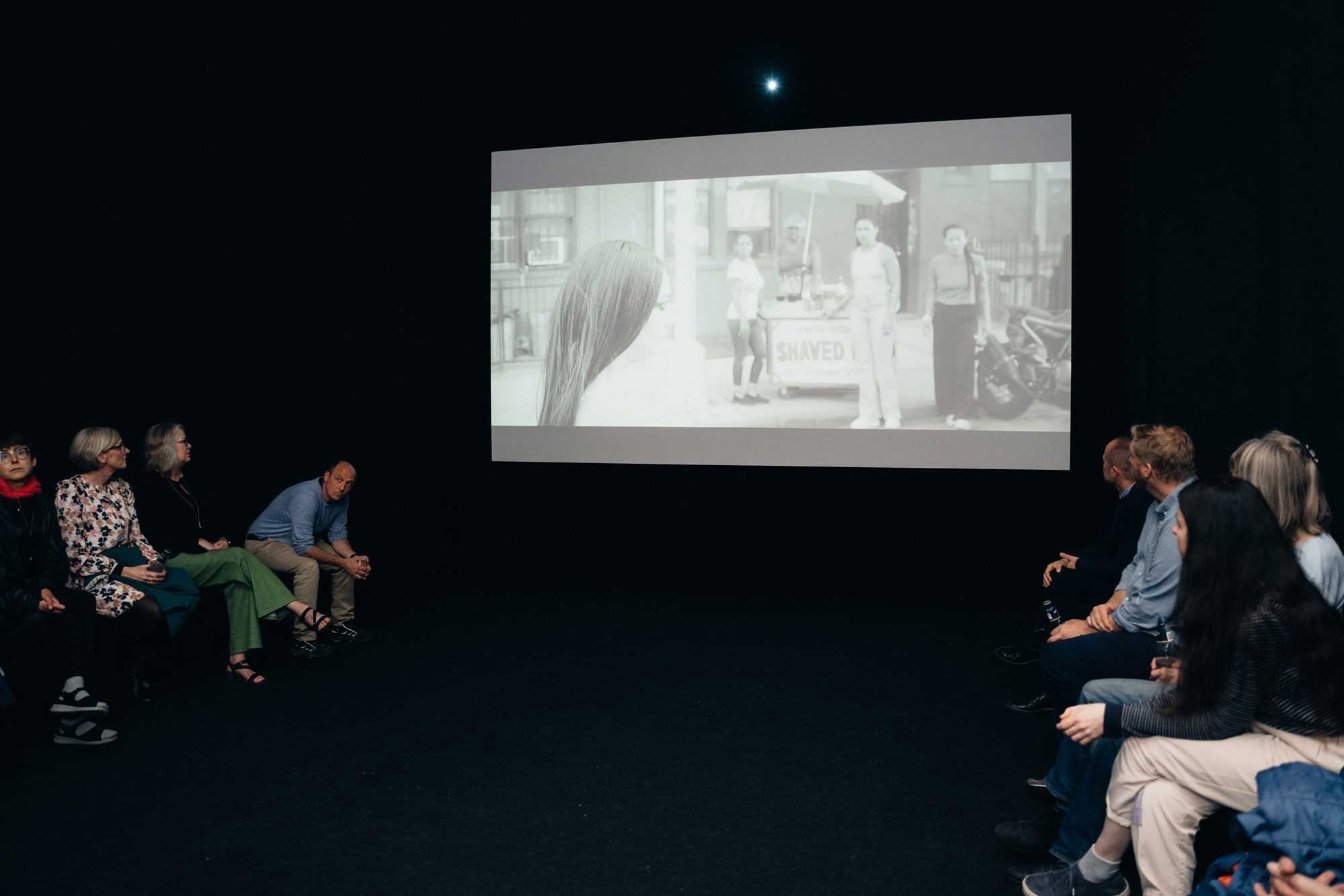 Installationsfoto af udstillingen 'The Fury' af Shirin Neshat på Viborg Kunsthal, 2023.