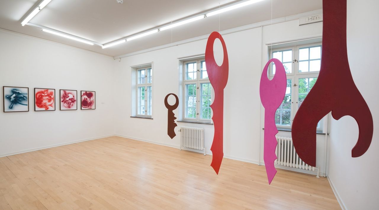 Installationsfoto, Kathrine Ærtebjerg, Viol Hvidkål Væren, 2021