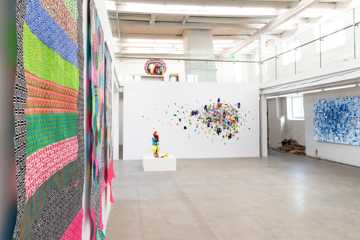 Installationsfoto af udstillingen Enredado på Viborg Kunsthal