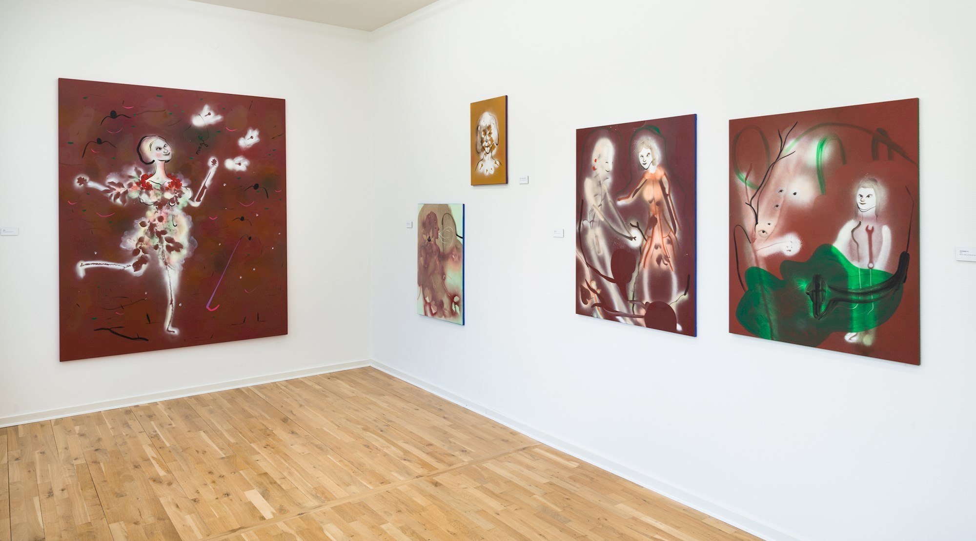 Installationsfoto, Kathrine Ærtebjerg, Viol Hvidkål Væren, 2021