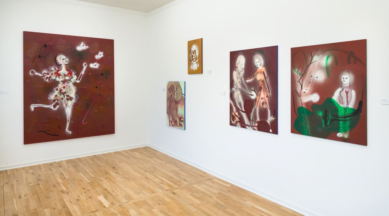 Installationsfoto, Kathrine Ærtebjerg, Viol Hvidkål Væren, 2021