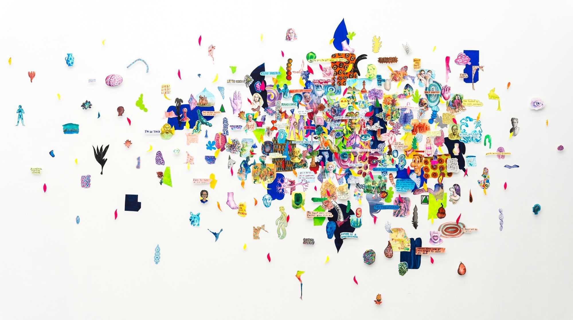 Installationsfoto af udstillingen Enredado på Viborg Kunsthal