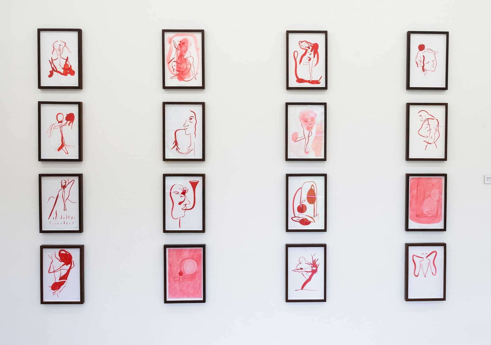 Installationsfoto, Kathrine Ærtebjerg, Viol Hvidkål Væren, 2021