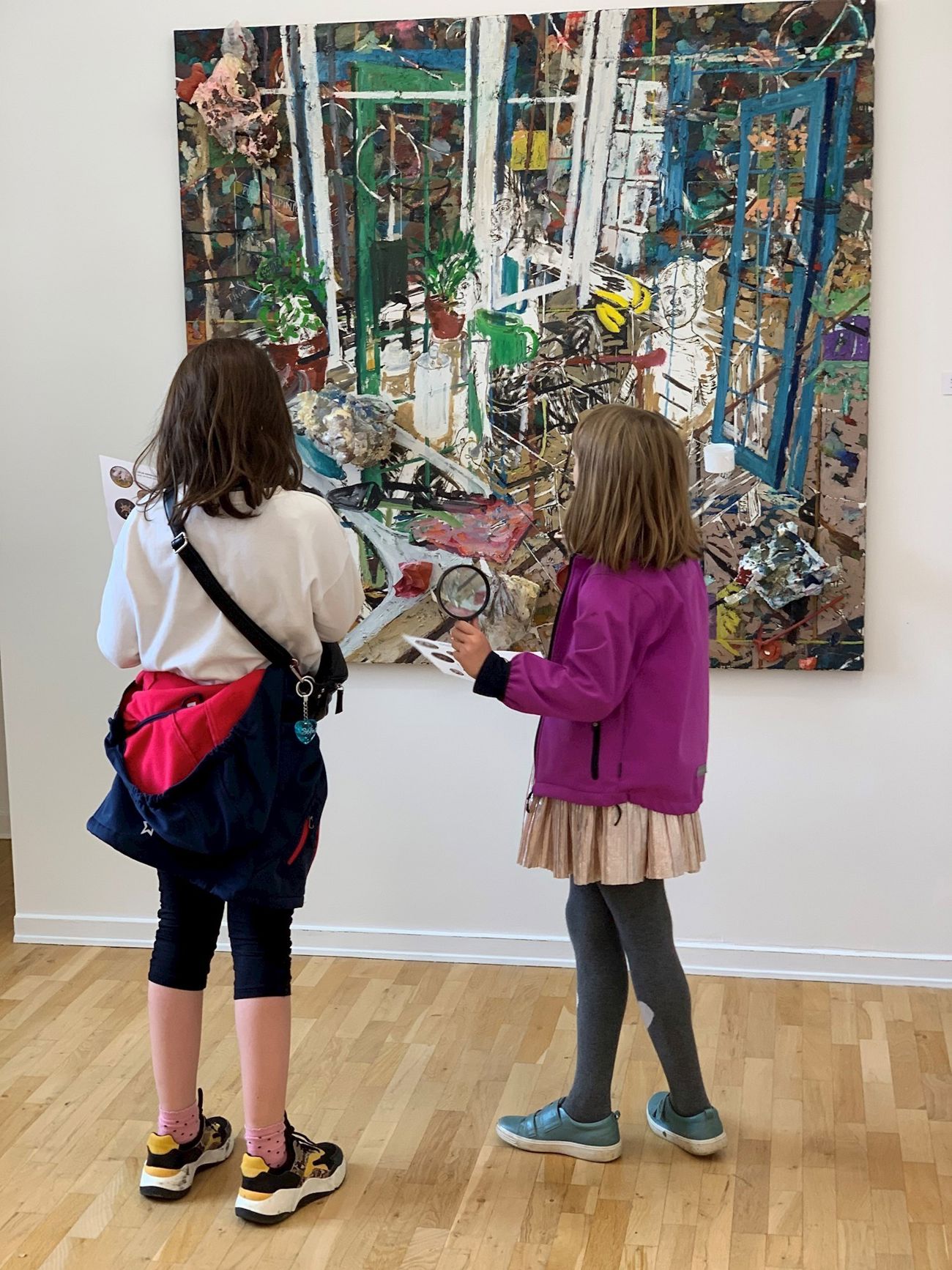 Børn der leget kunstdetektiv i udstillingerne