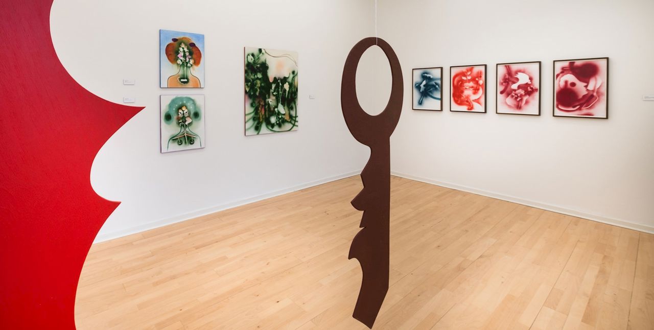 Installationsfoto, Kathrine Ærtebjerg, Viol Hvidkål Væren, 2021