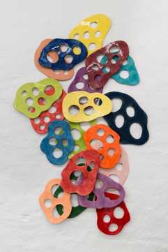 Installationsfoto af udstillingen Enredado på Viborg Kunsthal