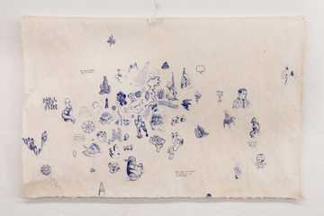 Installationsfoto af udstillingen Enredado på Viborg Kunsthal