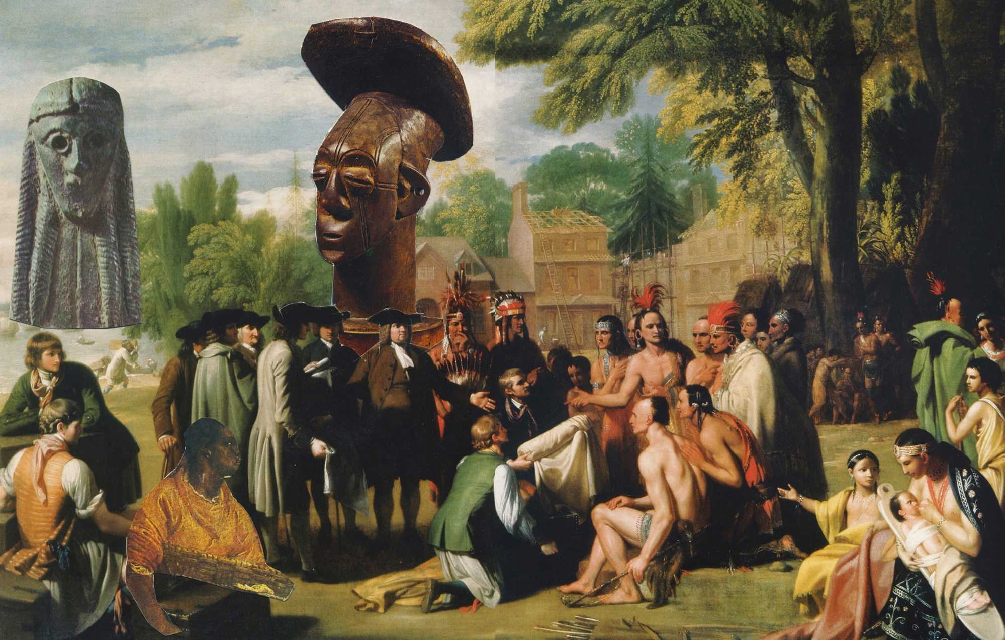 Udsnit af værk fra udstillingen Firezes And Borders af Javier Tapia