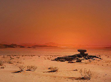 Værk fra udstillingen Terra Nullius af Morten Barker, 2017.